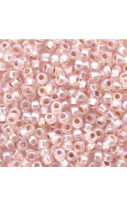 Miyuki rocailles Perlen 8/0 - Silverlined ab light blush 8-1023